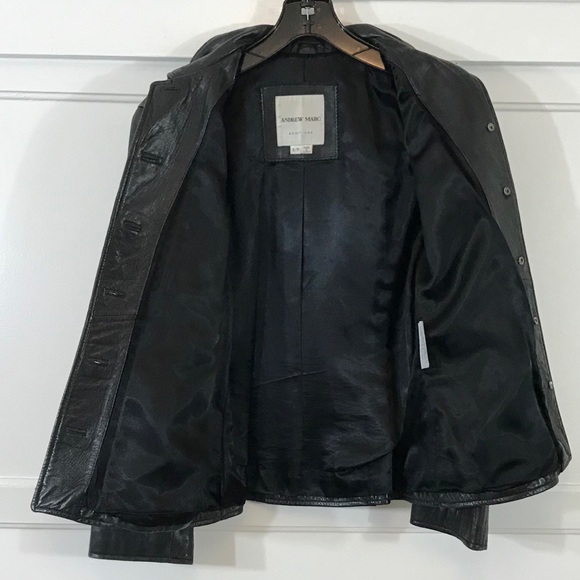 Andrew Marc Lamb Leather Jacket - Picture 10 of 15